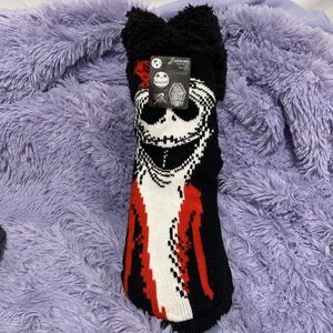 Disney Nightmare Before Christmas Holiday Womens Slipper Socks Size 4-10 New NWT